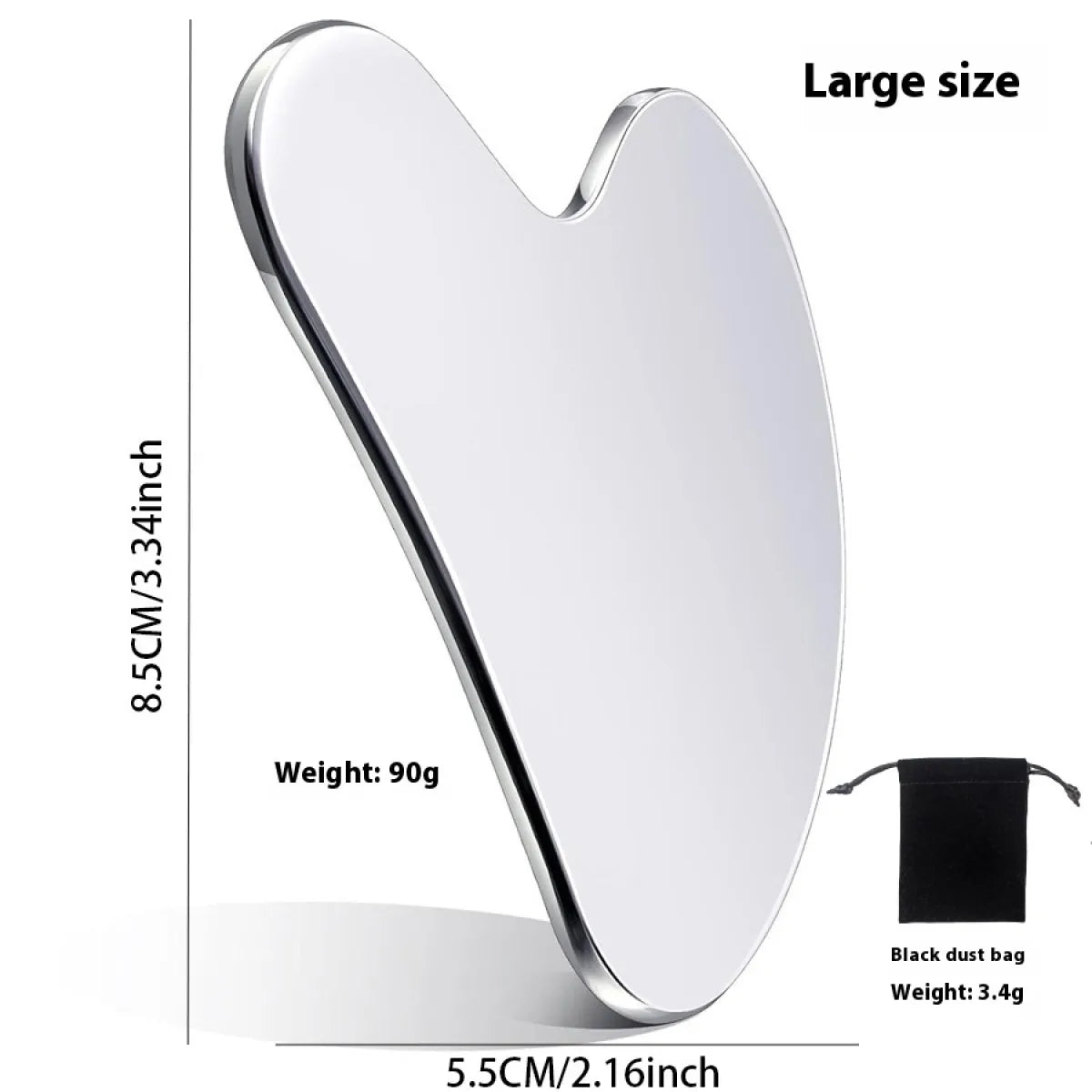 AVELUNE The Sculptor — Surgical-Grade Stainless Steel Gua Sha